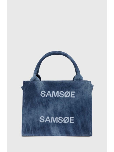 Чанта Samsoe Samsoe SABETTY в синьо F24100010
