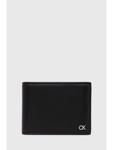 Кожен портфейл Calvin Klein мъжки в черно K50K511689
