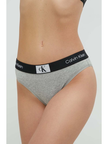 Бикини Calvin Klein Underwear в сиво 000QF7222E
