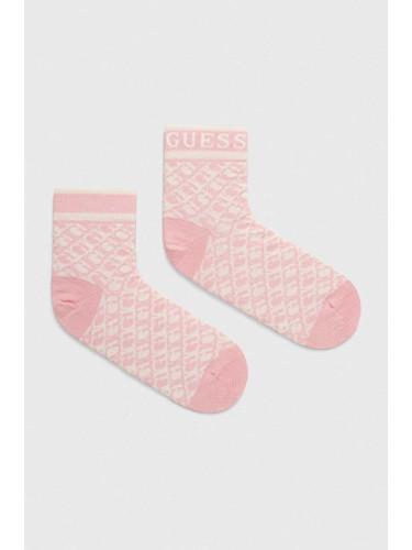 Чорапи Guess в розово V4RZ00 ZZ00I