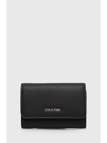 Портмоне Calvin Klein дамски в черно K60K611934