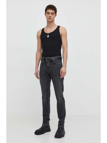 Дънки Karl Lagerfeld Jeans в сиво