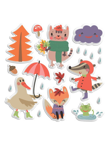 Декоративни стикери за стена Rainy Day от пяна L