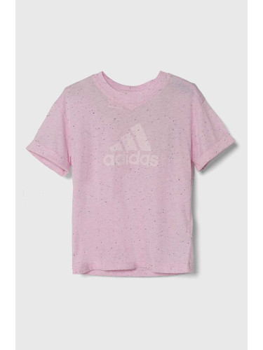 Детска тениска adidas в розово