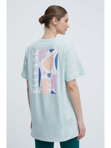 Памучна тениска Ellesse Fortunata T-Shirt в тюркоазено