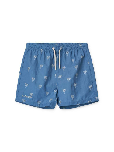 Детски плувни шорти Liewood Duke Printed Board Shorts в синьо