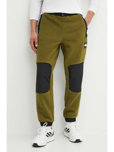 Спортен панталон The North Face M Fleeski Y2K Pant в зелено с десен NF0A879MPIB1