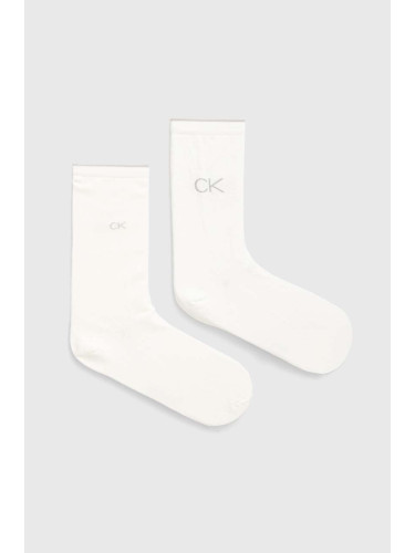 Чорапи Calvin Klein (2 броя) в бяло 701228101