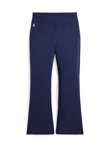 Детски панталон Polo Ralph Lauren в синьо с изчистен дизайн