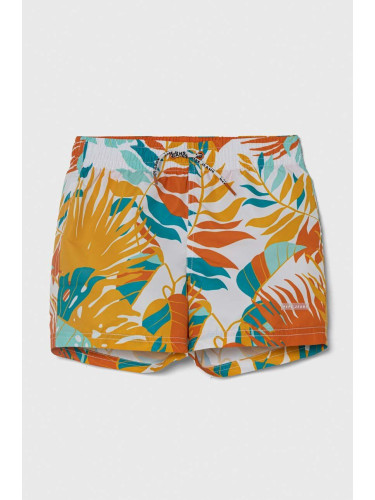 Детски плувни шорти Pepe Jeans LEAF SWIMSHORT в жълто