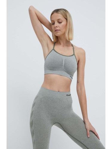 Спортен сутиен Hummel hmlCI SEAMLESS SCRUNCH SPORTS BRA в зелено