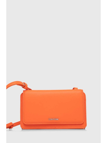 Чанта Calvin Klein в оранжево K60K611434