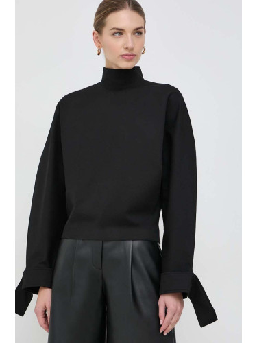 Блуза Victoria Beckham в черно с изчистен дизайн 1124WTP005241A