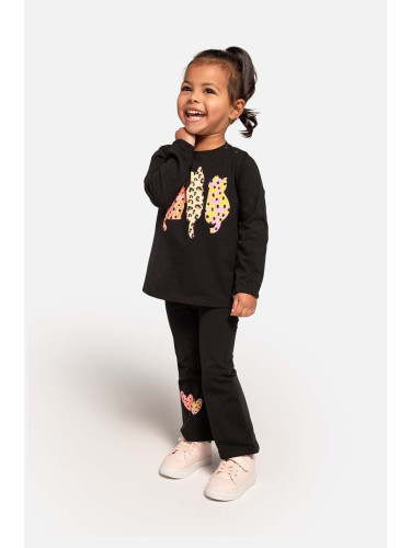 Бебешка блуза с дълги ръкави Coccodrillo в черно