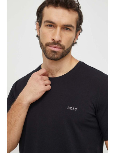 Тениска BOSS в черно с изчистен дизайн 50515391
