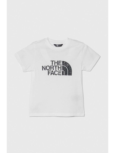 Детска тениска The North Face EASY TEE в бяло с принт
