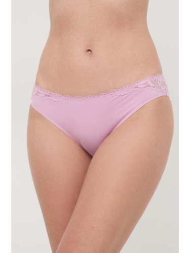 Бикини Calvin Klein Underwear в розово 000QF6398E
