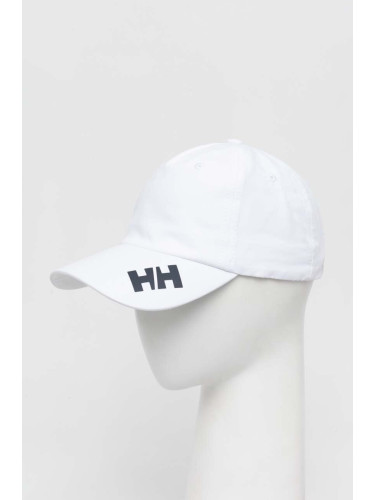 Шапка с козирка Helly Hansen в бяло с принт 67155 67517