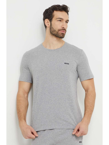 Тениска BOSS в сиво с изчистен дизайн 50515391