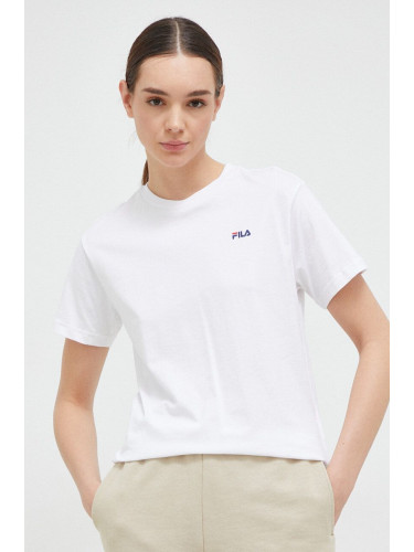 Памучна тениска Fila (2 броя) Bari в бяло