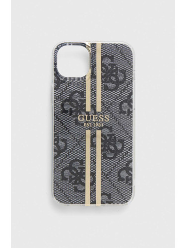 Кейс за телефон Guess iPhone 15 Plus / 14 Plus 6.7" в сиво