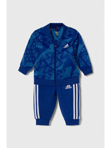 Бебешки анцуг adidas в синьо