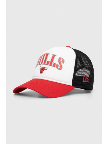 Шапка с козирка New Era с десен CHICAGO BULLS