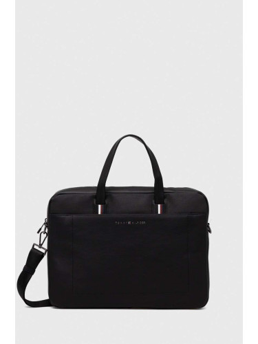 Чанта за лаптоп Tommy Hilfiger в черно AM0AM11822