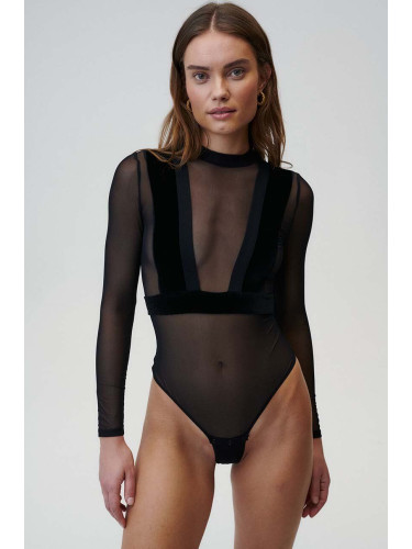 Блуза Undress Code It Suits You в черно с изчистен дизайн