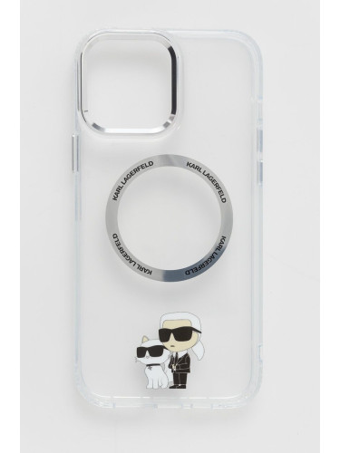 Кейс за телефон Karl Lagerfeld iPhone 13 Pro Max 6,7 в прозрачен цвят