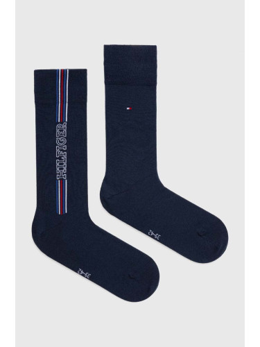 Чорапи Tommy Hilfiger (2 броя) в тъмносиньо 701228219