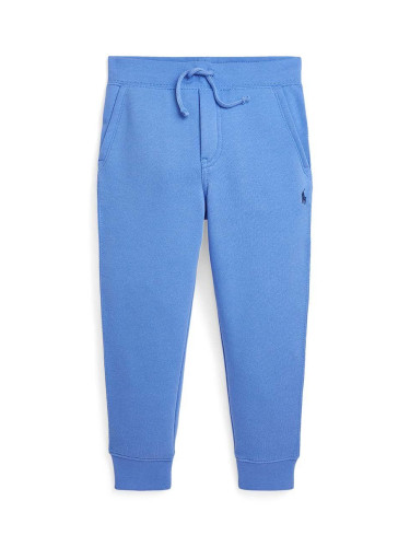 Детски спортен панталон Polo Ralph Lauren в синьо с изчистен дизайн