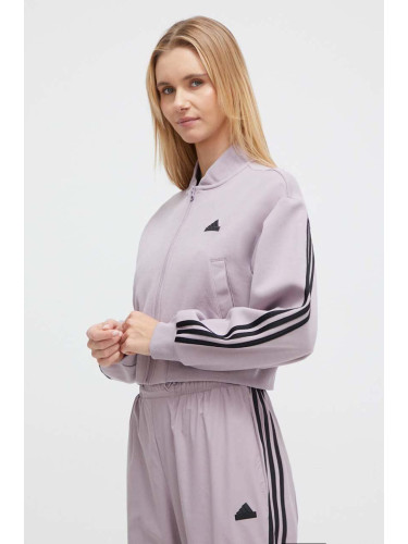 Суичър adidas 0 в лилаво с изчистен дизайн IS3652