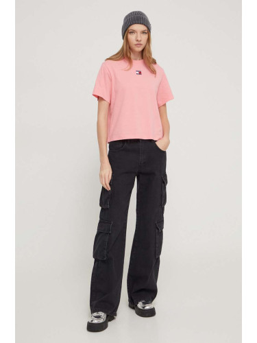 Тениска Tommy Jeans в розово DW0DW17391