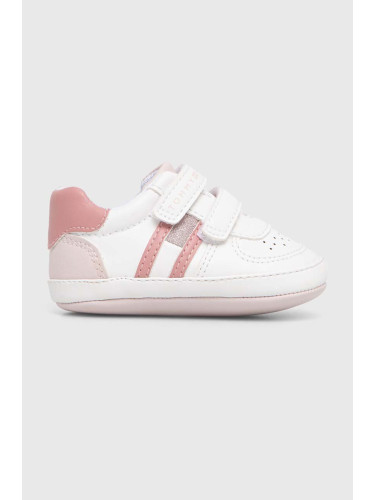 Бебешки обувки Tommy Hilfiger в розово
