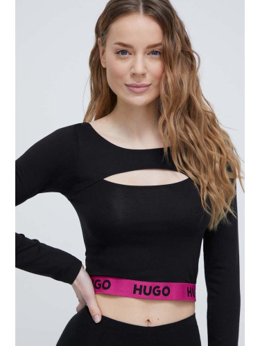 Блуза с дълги ръкави HUGO в черно 50508689