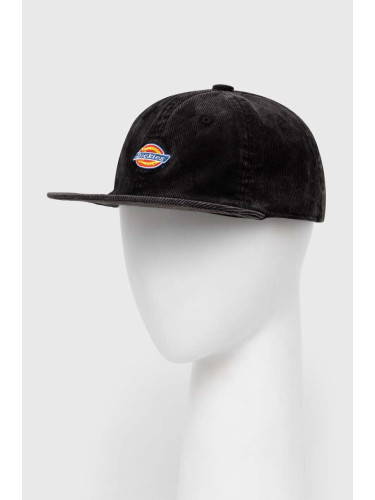Джинсова шапка с козирка Dickies CHASE CITY CAP в черно с апликация DK0A4YPJ