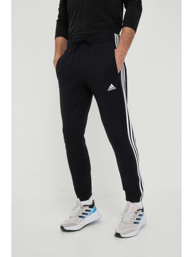 Памучен спортен панталон adidas 0 в черно с апликация  IC0050
