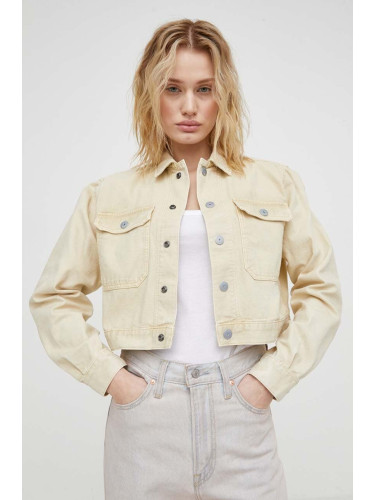 Дънково яке G-Star в бежово преходен модел