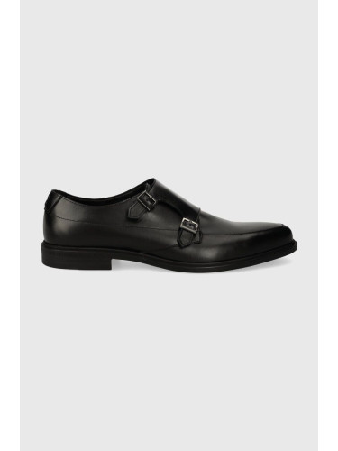 Кожени половинки обувки HUGO Kerr в черно 50517214