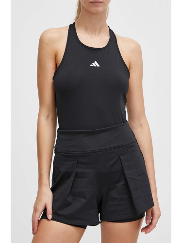 Къс панталон за трениране adidas Performance Tennis Match в черно с изчистен дизайн висока талия HZ4298