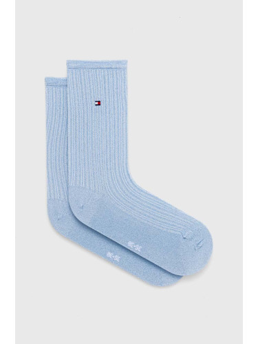 Чорапи Tommy Hilfiger в синьо