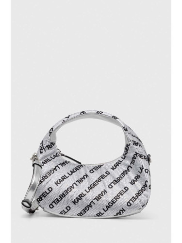 Чанта Karl Lagerfeld в сребристо