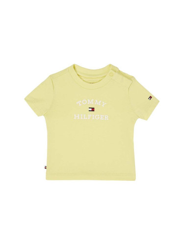 Бебешка тениска Tommy Hilfiger в жълто