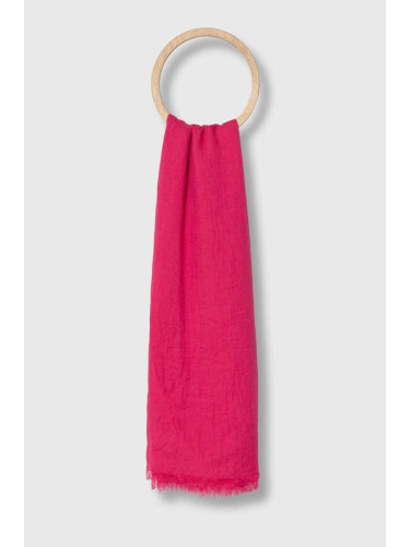 Тънък шал Answear Lab в розово с изчистен дизайн