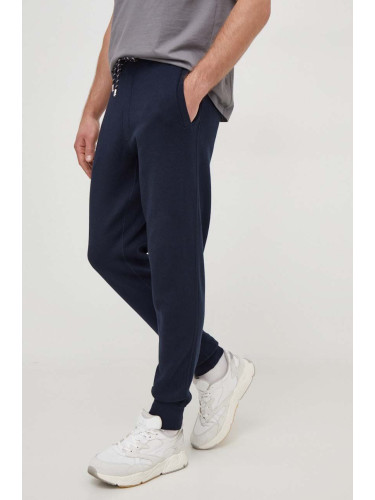 Спортен панталон с вълна BOSS в тъмносиньо с изчистен дизайн 50506027