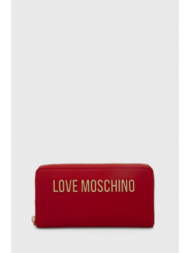 Портмоне Love Moschino дамски в червено