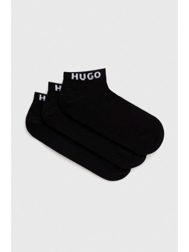 Чорапи HUGO (3 броя) в черно 50516405