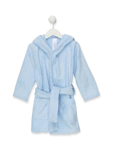 Детски памучен халат Tous в синьо