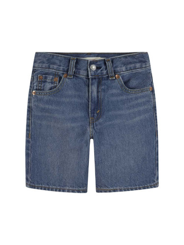 Детски дънков къс панталон Levi's в синьо с регулируема талия